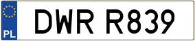 Truck License Plate